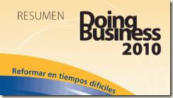 Doing Business, clima de negocios